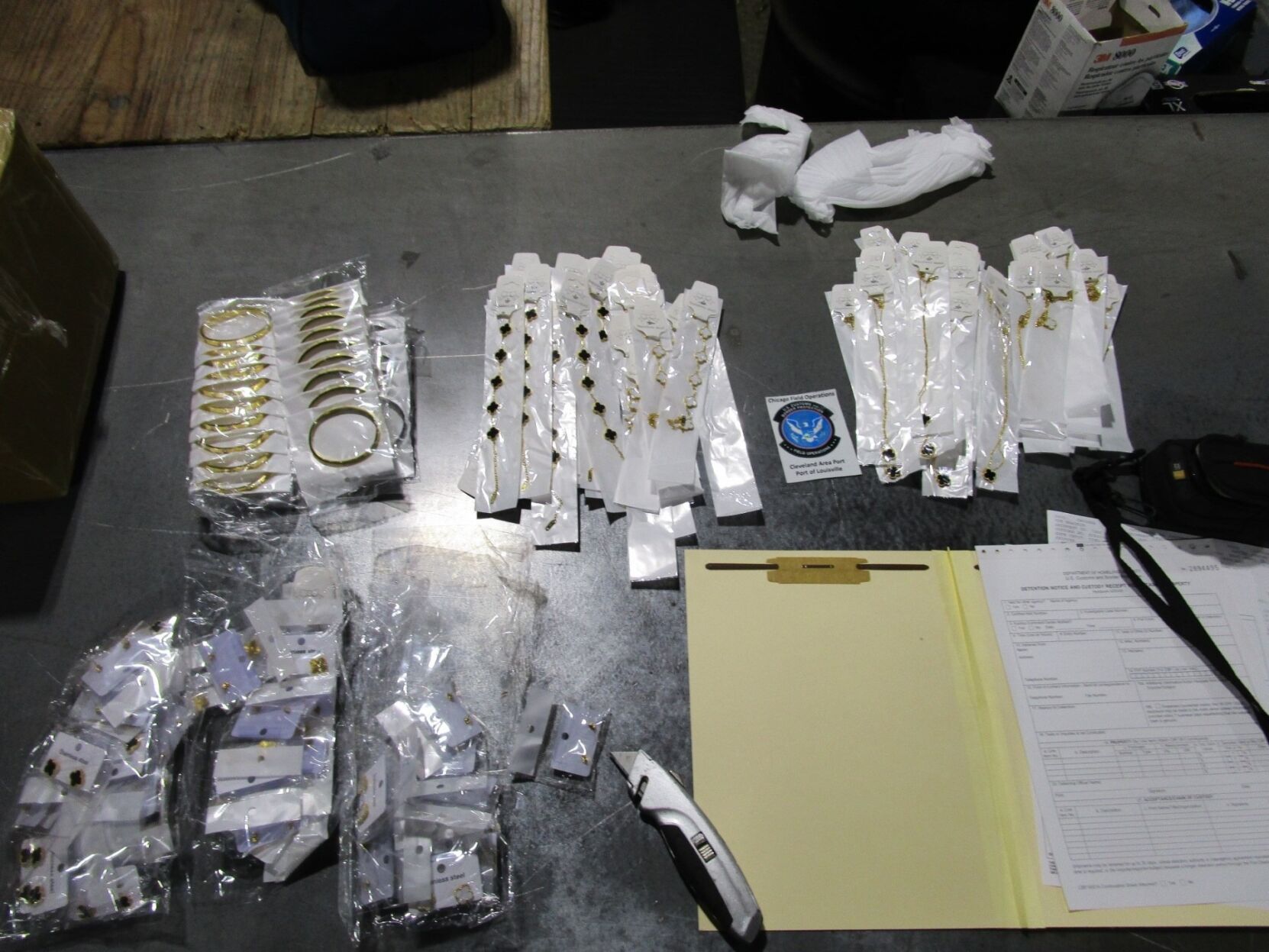 Fake designer jewelry valued at more than $10 million seized at Louisville's airport this week